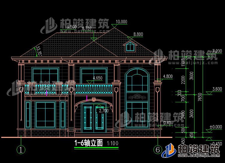 正立面图